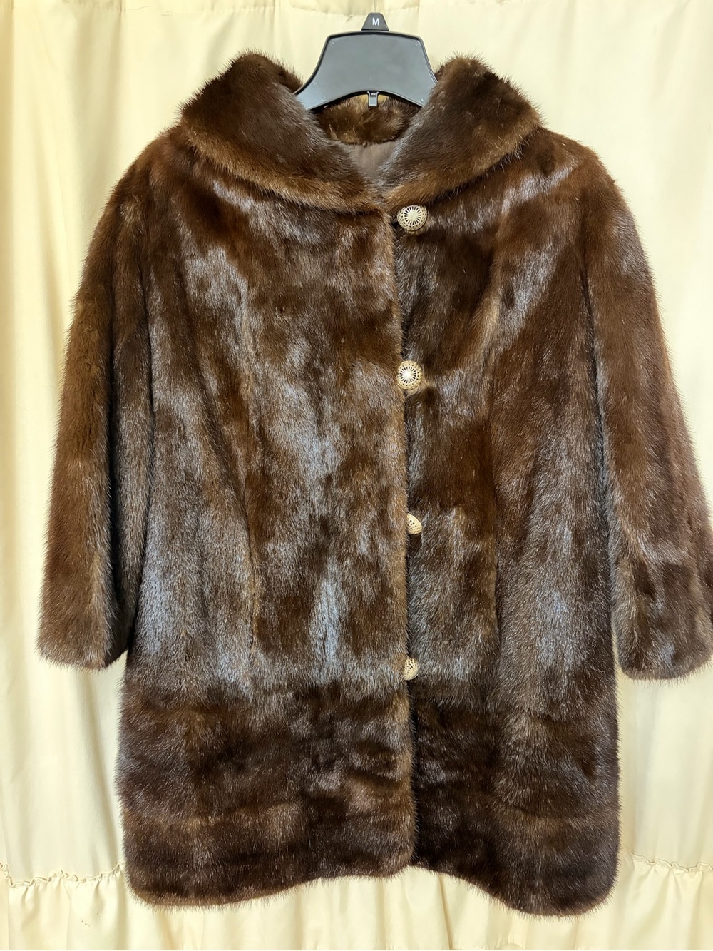 Vintage Brown MCM Custom Mink Stroller Jacket - 10% Price Drop